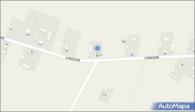 Leszcze, Leszcze, 59, mapa Leszcze