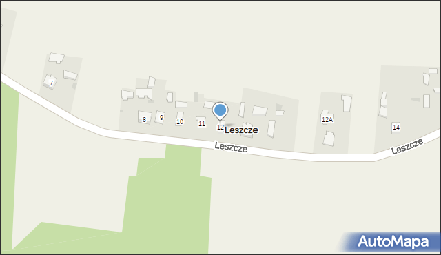 Leszcze, Leszcze, 12, mapa Leszcze