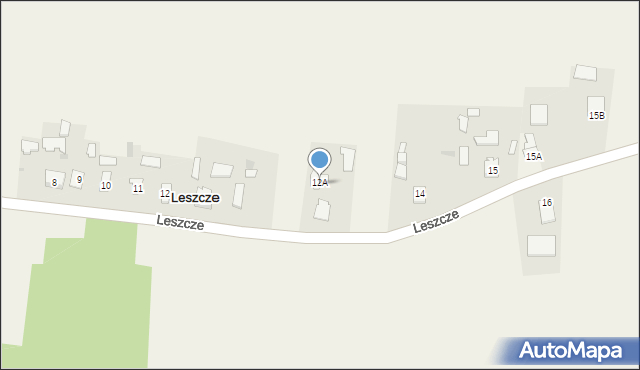 Leszcze, Leszcze, 12b, mapa Leszcze