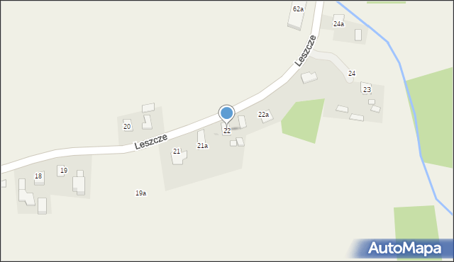 Leszcze, Leszcze, 22, mapa Leszcze