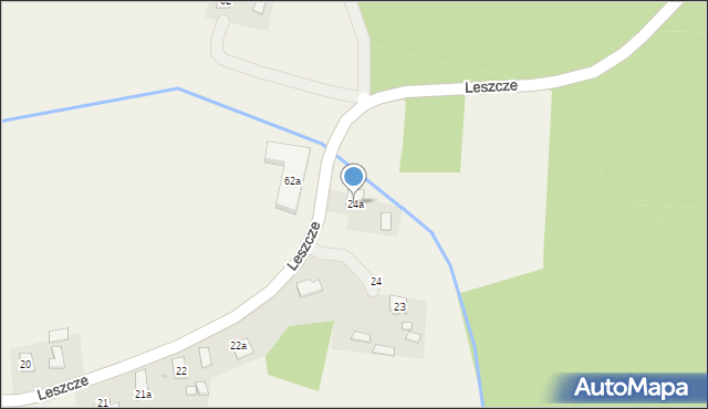 Leszcze, Leszcze, 24a, mapa Leszcze