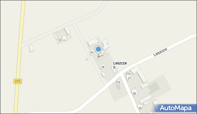 Leszcze, Leszcze, 35, mapa Leszcze