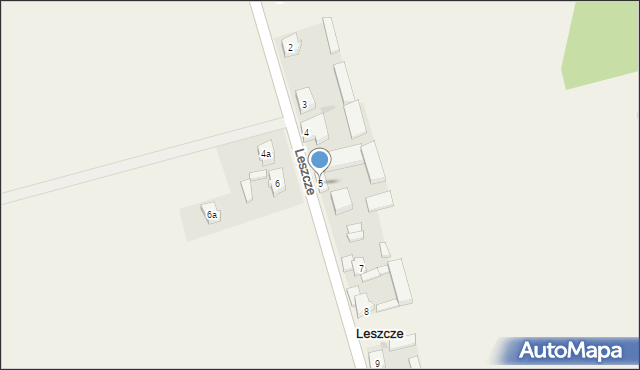 Leszcze, Leszcze, 5, mapa Leszcze