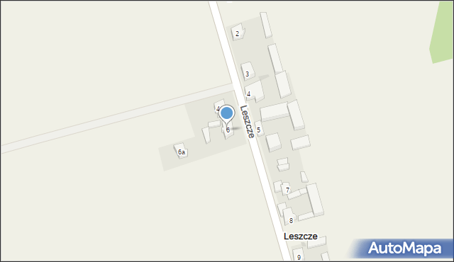 Leszcze, Leszcze, 6, mapa Leszcze