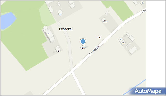 Leszcze, Leszcze, 4A, mapa Leszcze