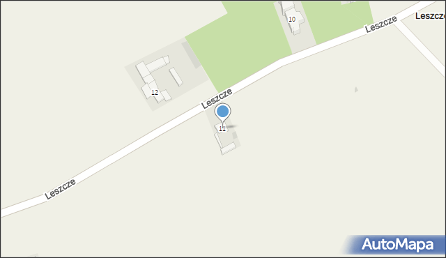 Leszcze, Leszcze, 11, mapa Leszcze