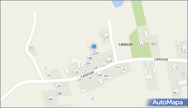 Leszcze, Leszcze, 13, mapa Leszcze