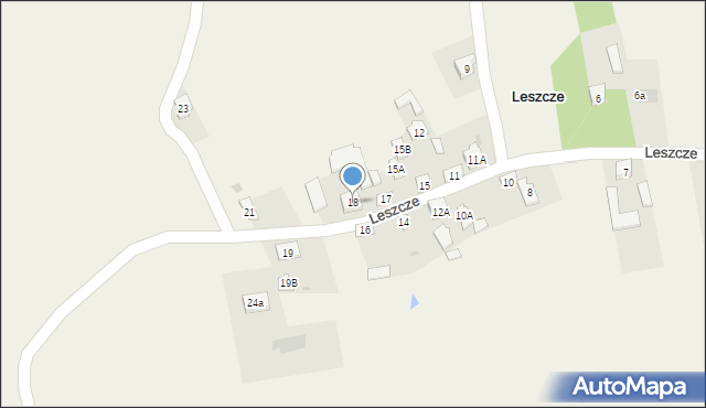 Leszcze, Leszcze, 18, mapa Leszcze