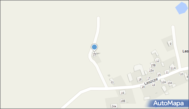 Leszcze, Leszcze, 23, mapa Leszcze