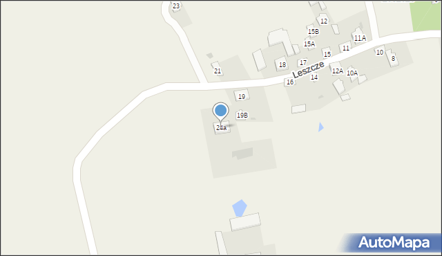 Leszcze, Leszcze, 24a, mapa Leszcze