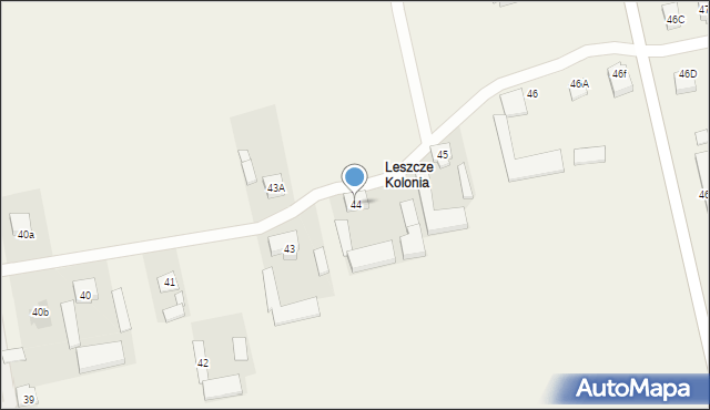 Leszcze, Leszcze, 44, mapa Leszcze