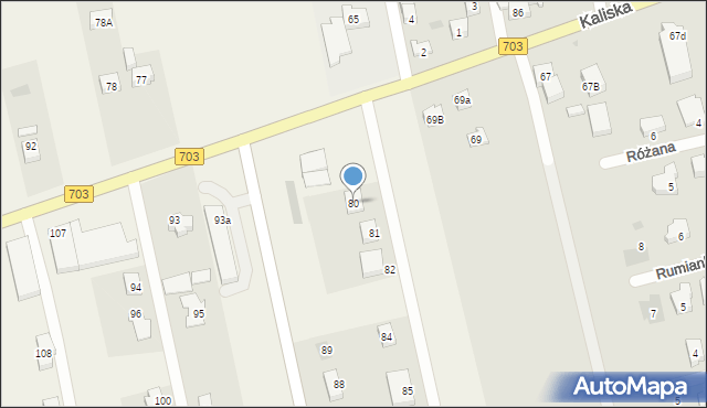 Leszcze, Leszcze, 80, mapa Leszcze