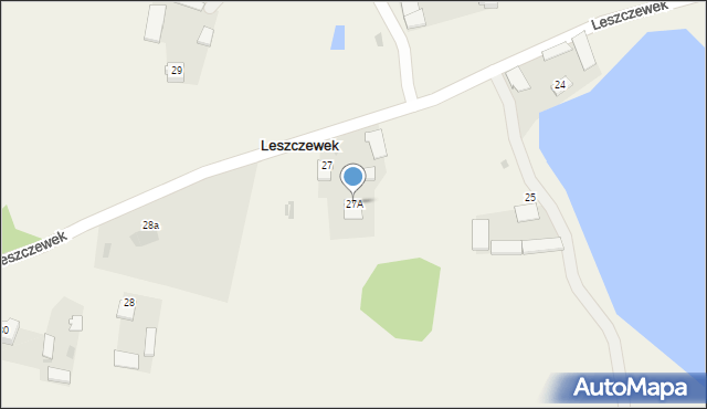 Leszczewek, Leszczewek, 27A, mapa Leszczewek