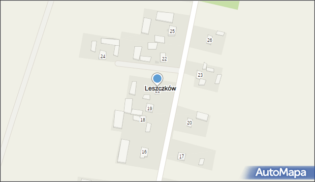 Leszczków, Leszczków, 21, mapa Leszczków