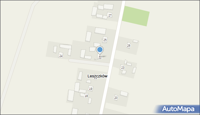 Leszczków, Leszczków, 22, mapa Leszczków