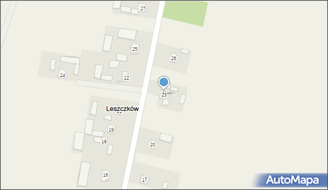 Leszczków, Leszczków, 23, mapa Leszczków