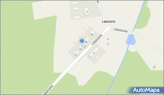 Leszczno, Leszczno, 2b, mapa Leszczno