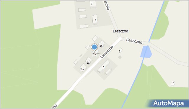 Leszczno, Leszczno, 3a, mapa Leszczno