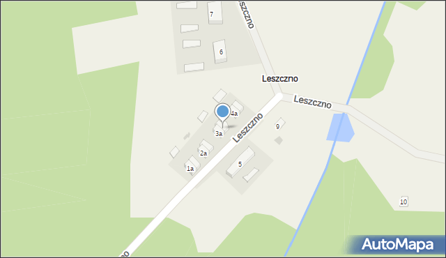 Leszczno, Leszczno, 3b, mapa Leszczno