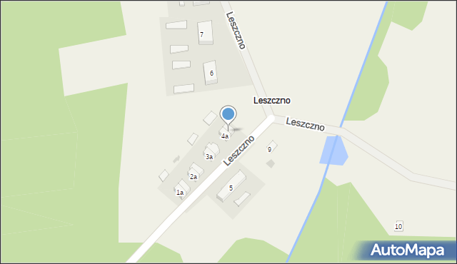 Leszczno, Leszczno, 4b, mapa Leszczno