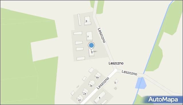 Leszczno, Leszczno, 6, mapa Leszczno