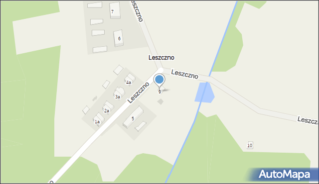 Leszczno, Leszczno, 9, mapa Leszczno