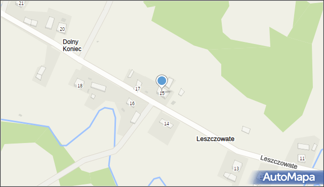 Leszczowate, Leszczowate, 15, mapa Leszczowate