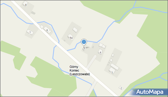 Leszczowate, Leszczowate, 5, mapa Leszczowate