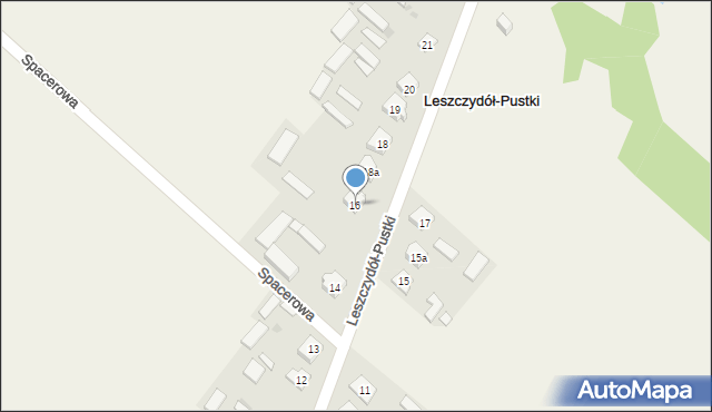 Leszczydół-Pustki, Leszczydół-Pustki, 16, mapa Leszczydół-Pustki