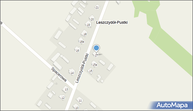 Leszczydół-Pustki, Leszczydół-Pustki, 17, mapa Leszczydół-Pustki