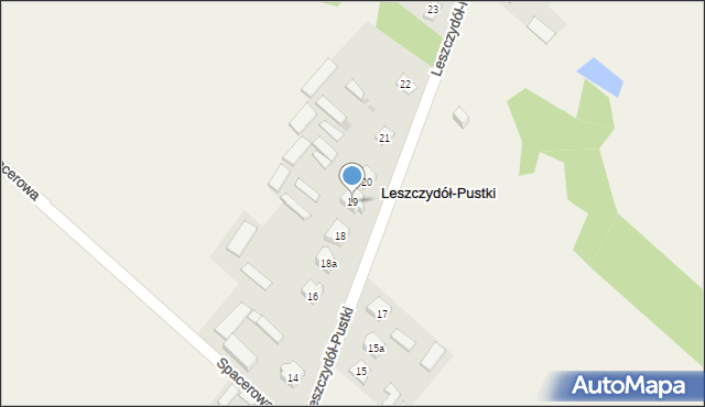 Leszczydół-Pustki, Leszczydół-Pustki, 19, mapa Leszczydół-Pustki