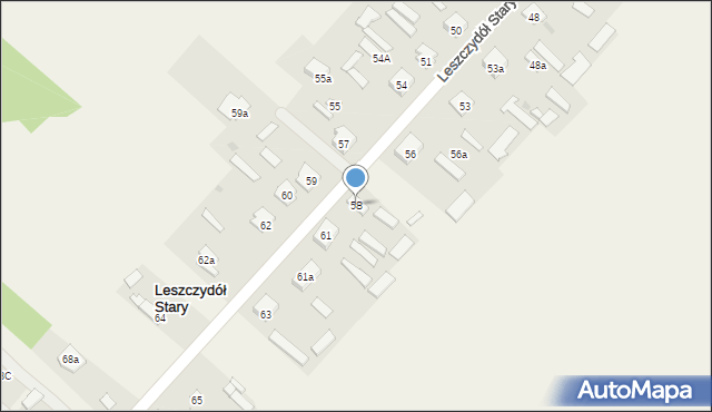 Leszczydół Stary, Leszczydół Stary, 58, mapa Leszczydół Stary