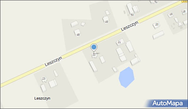 Leszczyn, Leszczyn, 22, mapa Leszczyn