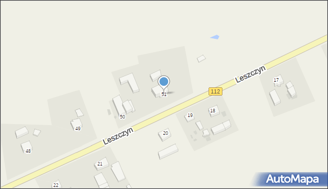 Leszczyn, Leszczyn, 51, mapa Leszczyn