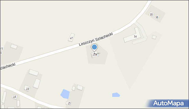 Leszczyn Szlachecki, Leszczyn Szlachecki, 15a, mapa Leszczyn Szlachecki