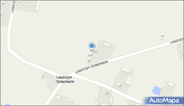 Leszczyn Szlachecki, Leszczyn Szlachecki, 43/6, mapa Leszczyn Szlachecki