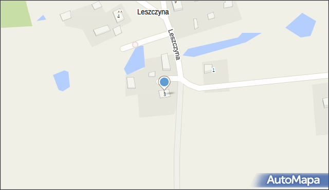 Leszczyna, Leszczyna, 3, mapa Leszczyna