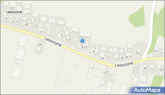 Leszczyna, Leszczyna, 4, mapa Leszczyna