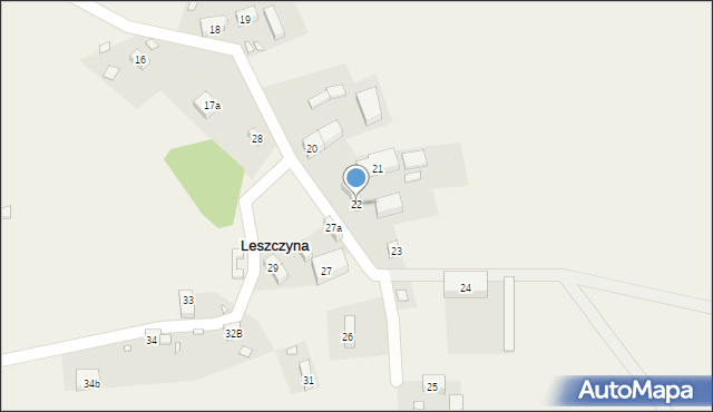 Leszczyna, Leszczyna, 22, mapa Leszczyna