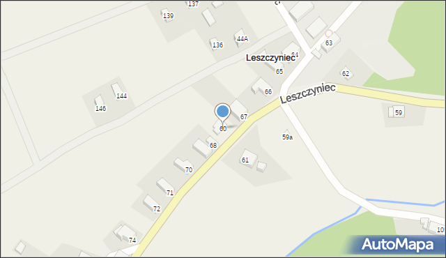 Leszczyniec, Leszczyniec, 60, mapa Leszczyniec