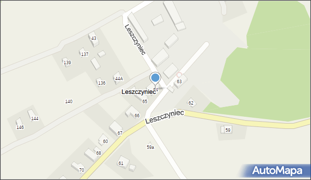 Leszczyniec, Leszczyniec, 64, mapa Leszczyniec