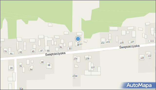 Leszczyny, Leszczyny, 18, mapa Leszczyny