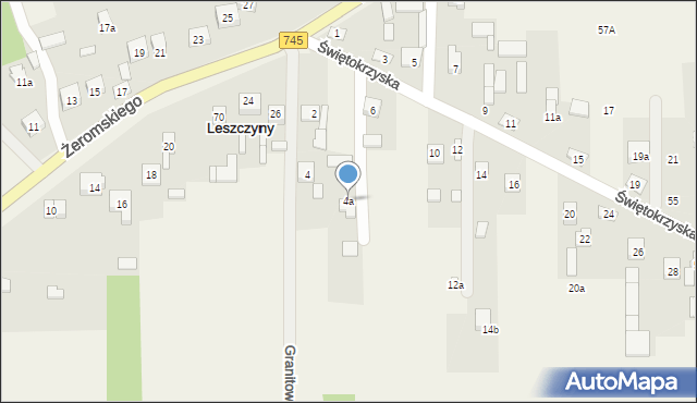 Leszczyny, Leszczyny, 66d, mapa Leszczyny