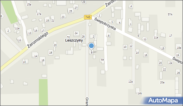 Leszczyny, Leszczyny, 67b, mapa Leszczyny