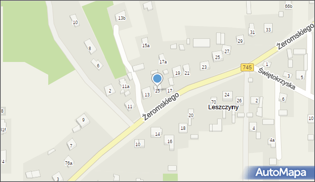 Leszczyny, Leszczyny, 73, mapa Leszczyny