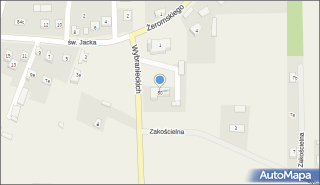 Leszczyny, Leszczyny, 80, mapa Leszczyny