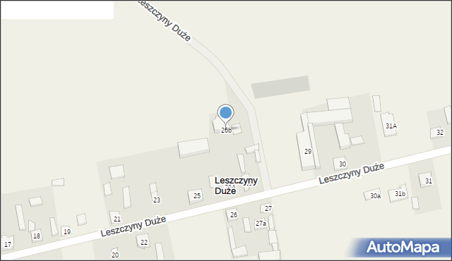 Leszczyny Duże, Leszczyny Duże, 26b, mapa Leszczyny Duże