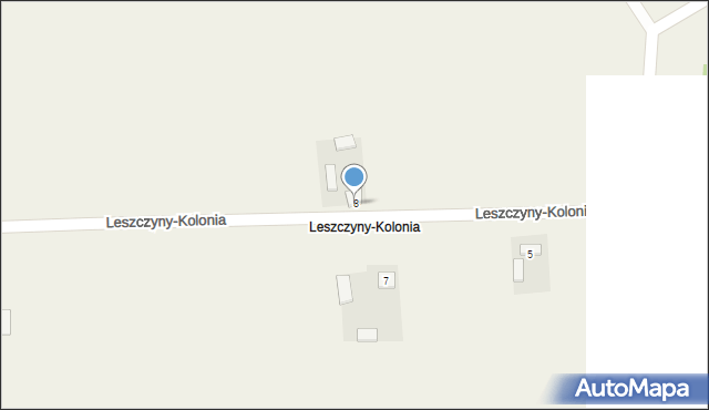 Leszczyny-Kolonia, Leszczyny-Kolonia, 8, mapa Leszczyny-Kolonia