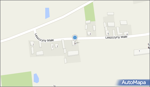 Leszczyny Małe, Leszczyny Małe, 3A, mapa Leszczyny Małe