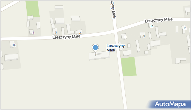 Leszczyny Małe, Leszczyny Małe, 7, mapa Leszczyny Małe